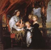 Peter Paul Rubens Deborah Kip Sir Balthasar Gerbiers wife, and her children oil painting artist